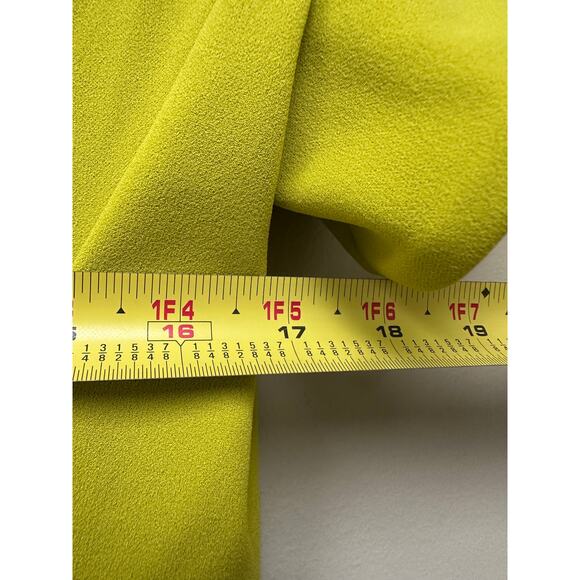 Calvin Klein Size 6 Yellow Tulip Sleeve Crepe Work Cocktail Sheath Knee Dress - Picture 10 of 16